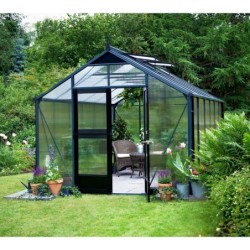 Juliana Serre de jardin en polycarbonate Gris 10.9m²