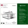 Juliana Serre de jardin en polycarbonate Gris 21.4m²