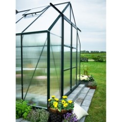 Halls Serre de jardin en polycarbonate Vert 11.5m²