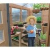 Solid Serre de jardin en polycarbonate Bois massif Marron 8.91m²