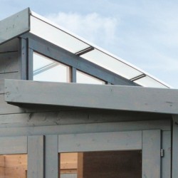 Solid Serre de jardin en polycarbonate Bois massif Marron 8.91m²