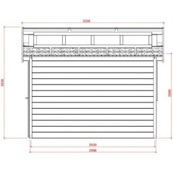 Solid Serre de jardin en polycarbonate Bois massif Marron 8.91m²