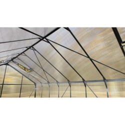 Green Protect Serre de jardin en polycarbonate Gris 16.9m²