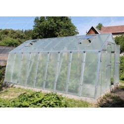 Limes Serre de jardin en polycarbonate Gris 13.7m²