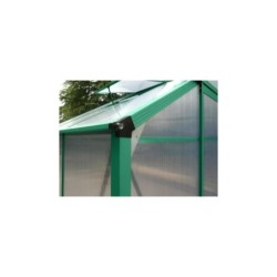 Green Protect Serre de jardin en polycarbonate Gris 15m²