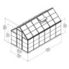 Canopia by Palram Serre de jardin en polycarbonate Gris 6.8m²