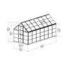Canopia by Palram Serre de jardin en polycarbonate Gris 7.9m²