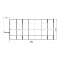Canopia by Palram Serre de jardin en polycarbonate Vert 9.15m²