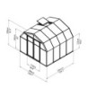 Canopia by Palram Serre de jardin en polycarbonate Vert 7.07m²