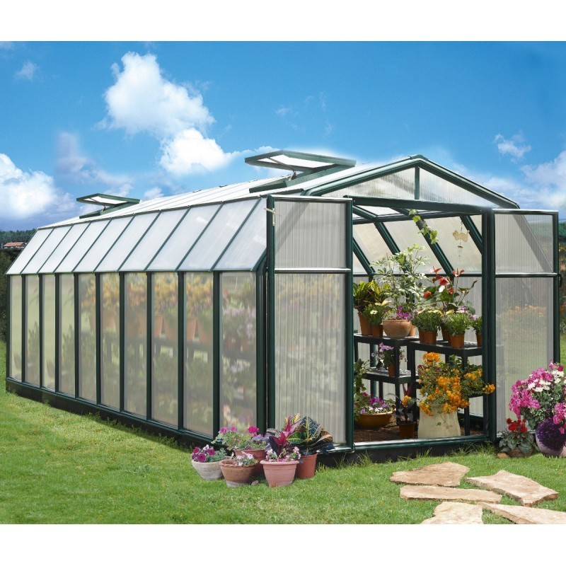 Canopia by Palram Serre de jardin en polycarbonate Vert 17.05m²