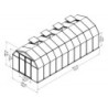 Canopia by Palram Serre de jardin en polycarbonate Vert 17.05m²