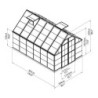 Canopia by Palram Serre de jardin en polycarbonate Gris 8.9m²