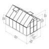 Canopia by Palram Serre de jardin en polycarbonate  Gris 8.9m²