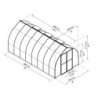 Canopia by Palram Serre de jardin en polycarbonate Gris 11.76m²