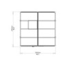 Canopia by Palram Serre de jardin en polycarbonate Gris 5.9m²