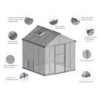 Canopia by Palram Serre de jardin en polycarbonate Gris 5.9m²