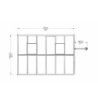 Canopia by Palram Serre de jardin en polycarbonate Gris 8.9m²