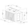 Canopia by Palram Serre de jardin en polycarbonate Gris 8.9m²