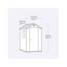 Keter Abri de jardin résine Polypropylène Gris 2.3m²