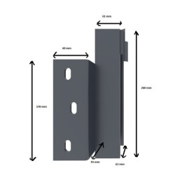X-Metal Accessoires portails clôtures Anthracite