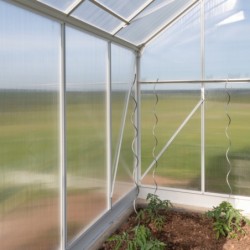 Westmann Serre de jardin en polycarbonate Blanc 4.8m²