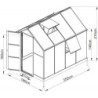 Westmann Serre de jardin en polycarbonate Blanc 4.8m²