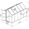 Westmann Serre de jardin en polycarbonate Blanc 6m²