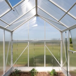Westmann Serre de jardin en polycarbonate Blanc 6m²