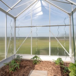 Westmann Serre de jardin en polycarbonate Blanc 6m²