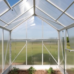 Westmann Serre de jardin en polycarbonate Blanc 6m²