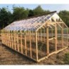 Helio Serre de jardin en polycarbonate Gris 20m²
