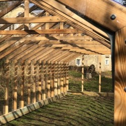 Helio Serre de jardin en polycarbonate Gris 20m²