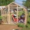 Helio Serre de jardin en polycarbonate Marron 10m²