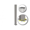 Poteau aluminium 15x15 cm H165 cm pour portails ROY - Disponible en 2 coloris - Fabrication française