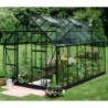 Halls Serre de jardin en polycarbonate Noir 9.9m²
