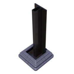 Compolife Clôtures en composite personnalisables Aluminium Anthracite