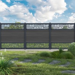 Compolife Clôtures en composite personnalisables Aluminium Anthracite