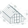 Canopia by Palram Serre de jardin en polycarbonate Gris 14.7m²