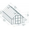 Canopia by Palram Serre de jardin en polycarbonate Gris 18.4m²