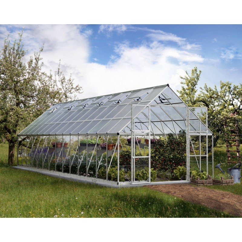 Canopia by Palram Serre de jardin en polycarbonate Gris 25.6m²