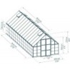 Canopia by Palram Serre de jardin en polycarbonate Gris 25.6m²