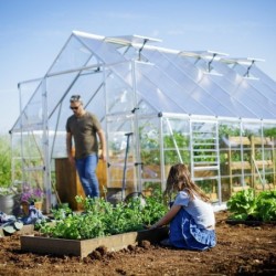 Canopia by Palram Serre de jardin en polycarbonate Gris 25.6m²