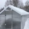 Gampre Serre de jardin en polycarbonate Gris 6.5m²
