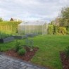 Gampre Serre de jardin en polycarbonate Gris 9.8m²