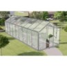 Gampre Serre de jardin en polycarbonate Gris 14.3m²