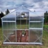 Gampre Serre de jardin en polycarbonate Gris 14.3m²