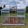 Gampre Serre de jardin en polycarbonate Gris 14.3m²
