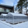 Gampre Serre de jardin en polycarbonate Gris 14.3m²