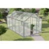 Gampre Serre de jardin en polycarbonate Gris 7.92m²