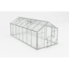 Gampre Serre de jardin en polycarbonate Gris 11m²